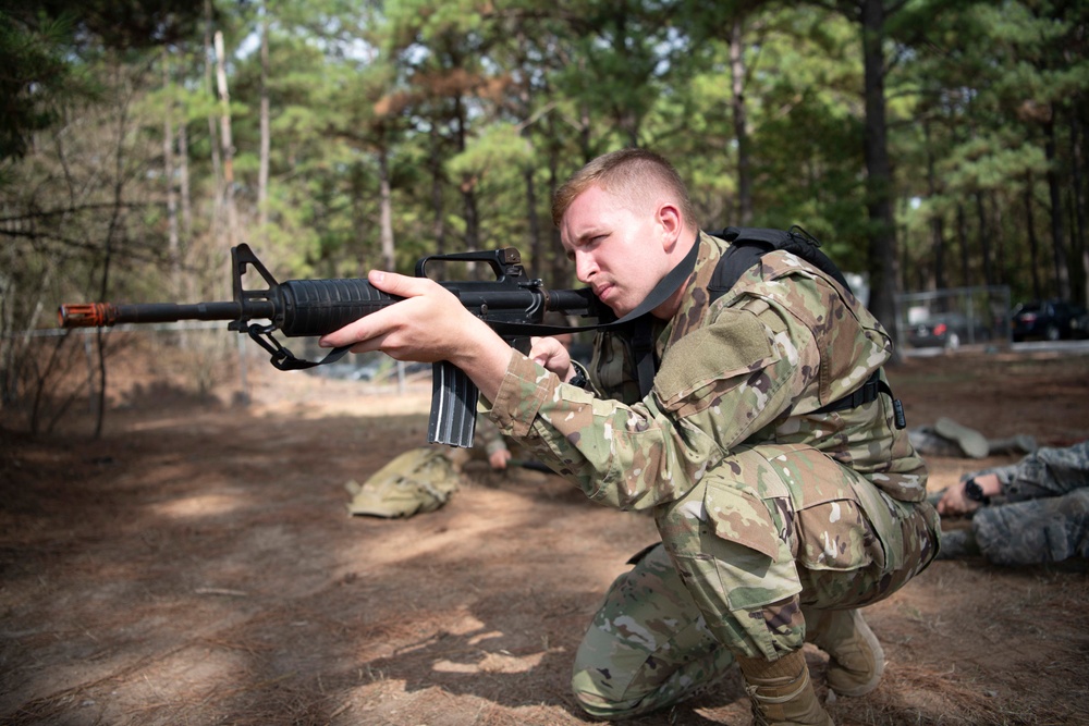 &quot;Godzilla Class&quot; officer trainee prepares for mock combat.