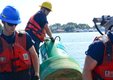 Coast Guard, Army Corps of Engineers replace aids to navigation in Lynnhaven Inlet