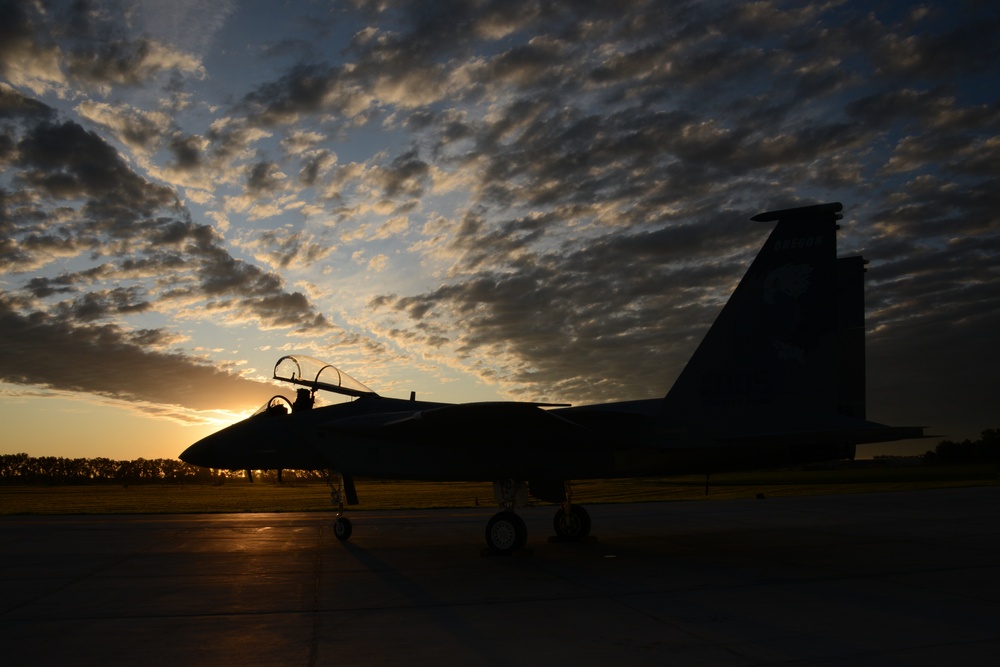 F-15 Iowa sunrise