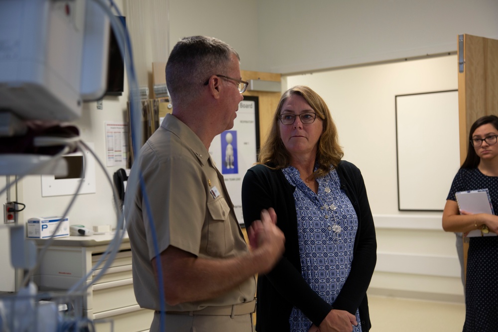 SecDef Spouse, Leah Esper, tours Camp Lejeune