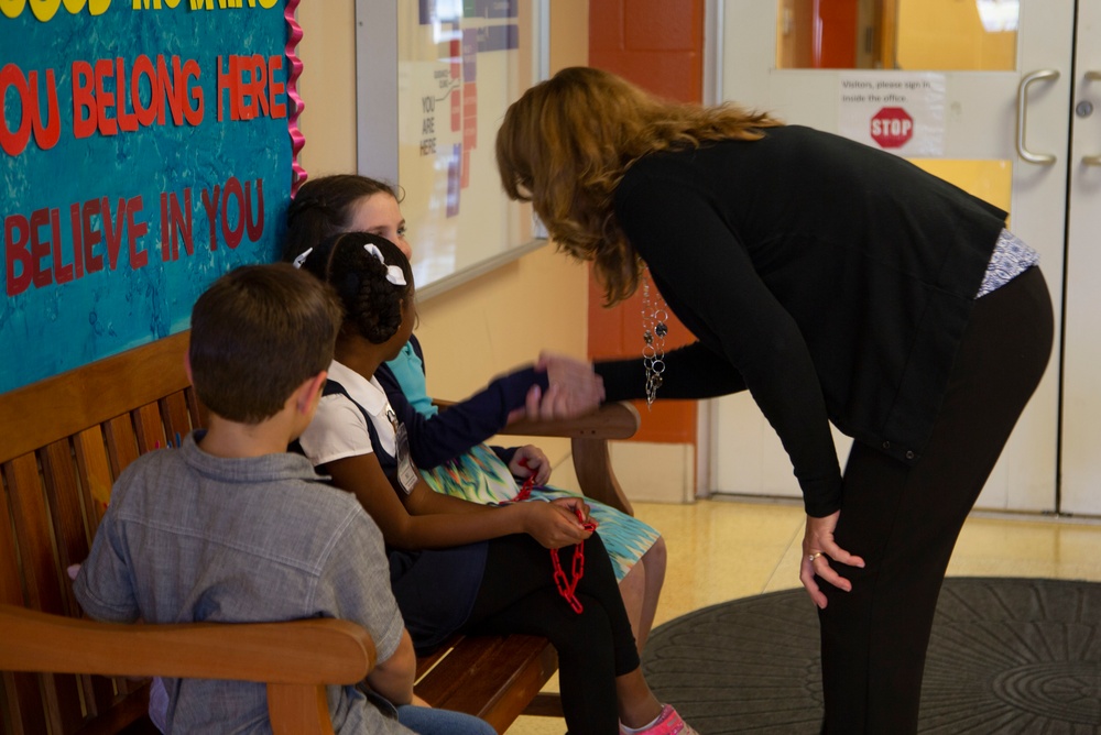 SecDef spouse, Leah Esper, tours camp Lejeune