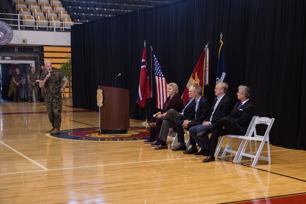 Prime Minister of Norway thanks II MEF Marines and Sailors