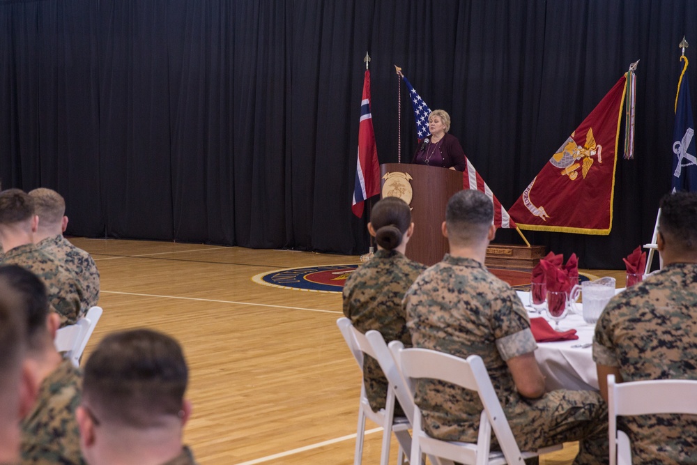 Prime Minister of Norway thanks II MEF Marines and Sailors