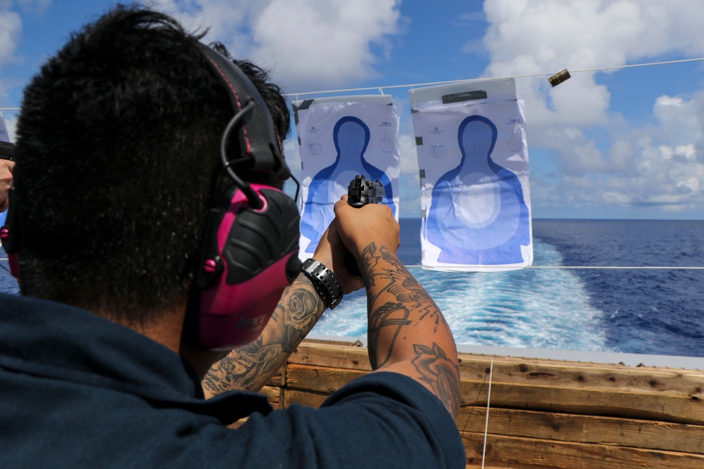 USS Green Bay (LPD 20) M9 Qualification Course