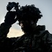 A U.S. Soldier adjusts his helmet during Saber Junction 19