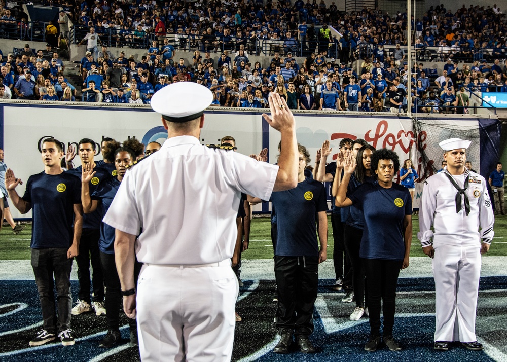 DVIDS Images Future Sailors Take Oath of Enlistment at Navy vs