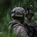 U.S. Soldiers exchange information during Saber Junction 19