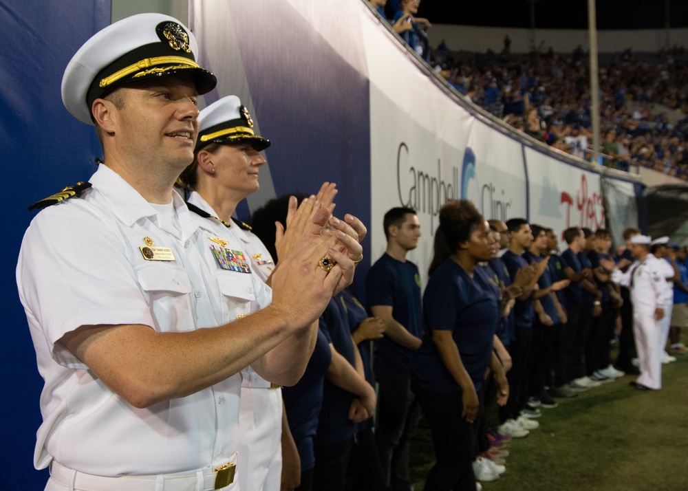 Future Sailors Take Oath of Enlistment at Navy vs. Memphis Game