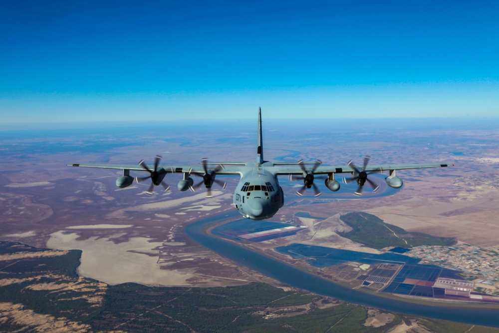 SPMAGTF-CR-AF ACE executes aerial refueling