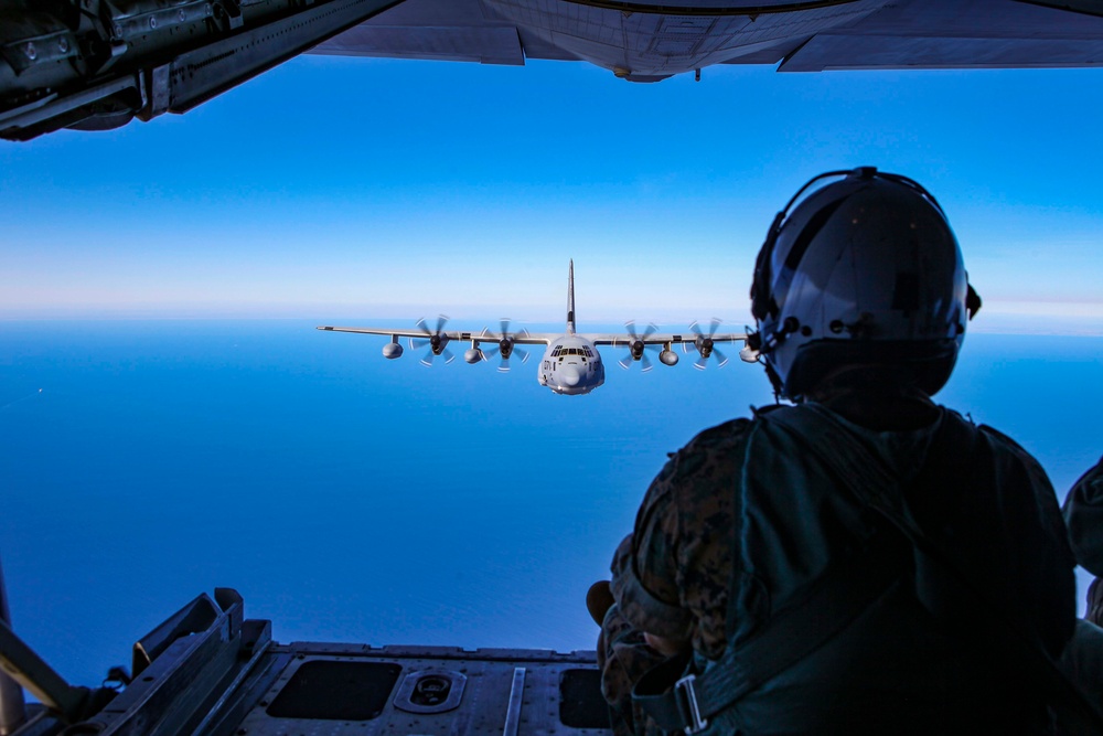 SPMAGTF-CR-AF ACE executes aerial refueling
