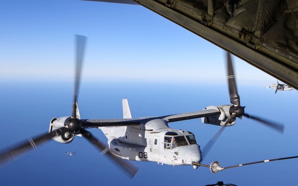 SPMAGTF-CR-AF ACE executes aerial refueling
