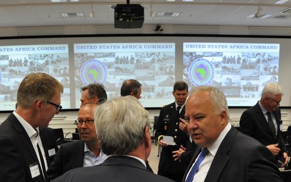 AFRICOM hosts a reception for the American Chamber of Commerce in Germany