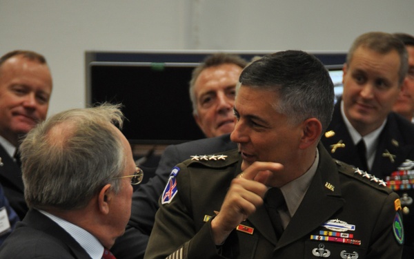 AFRICOM hosts a reception for the American Chamber of Commerce in Germany