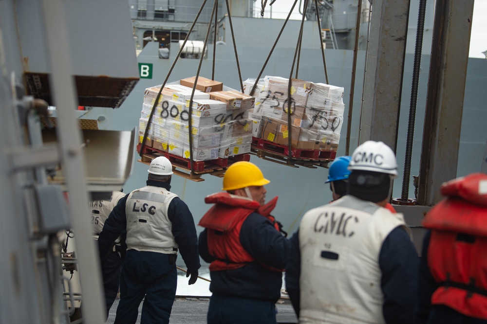 Replenishment-At-Sea USS Farragut