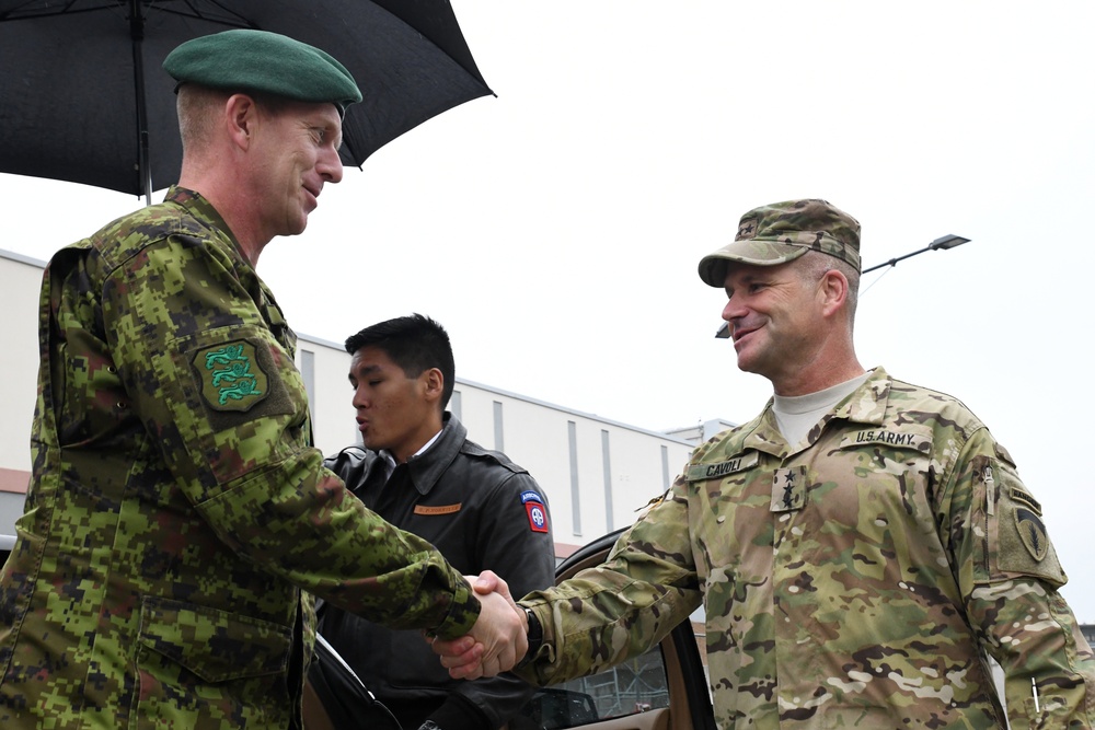 Estonian Chief of Defense visits U.S. Army Europe Headquarters