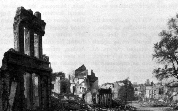 Battle of Aachen destruction