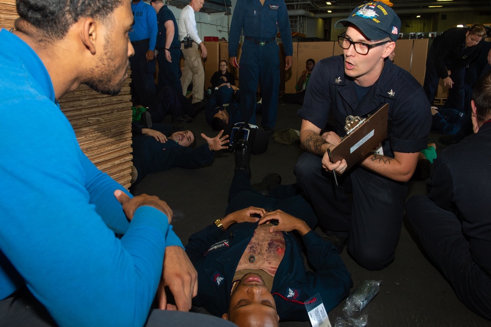 Sailors conduct training