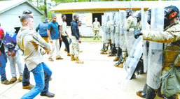 258th MPs conduct riot control training