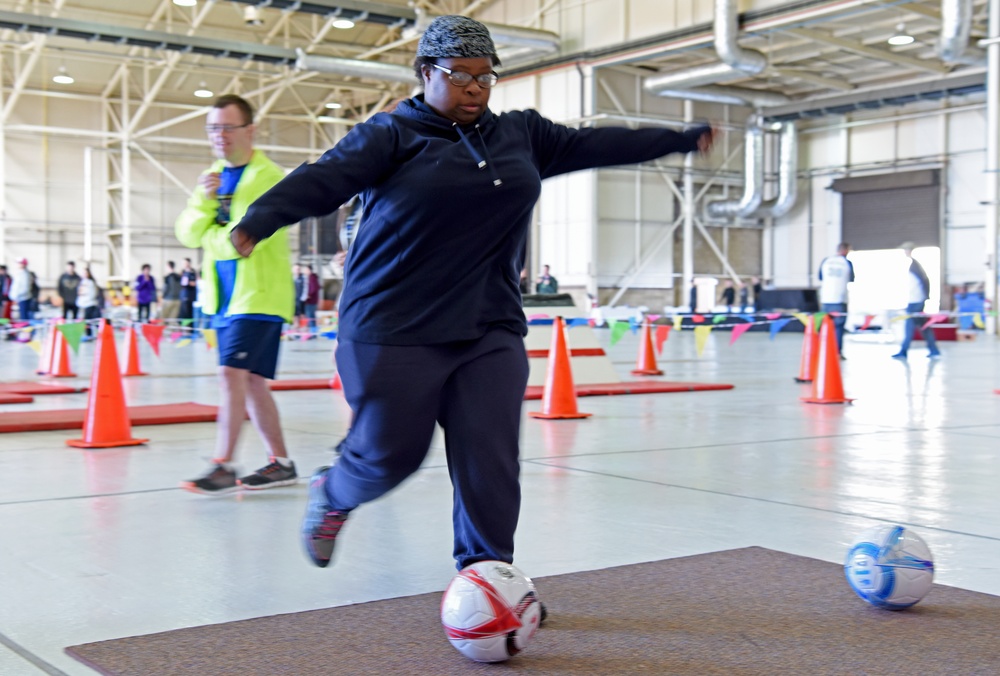 RAF Mildenhall hosts 38th Annual Joan Mann Special Sports Day