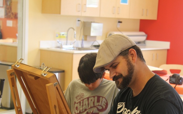 Artist visits Fort McCoy SAC/YC