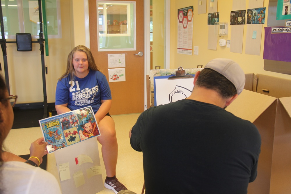 Artist visits Fort McCoy SAC/YC