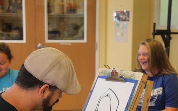 Artist visits Fort McCoy SAC/YC