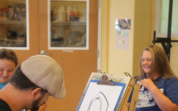 Artist visits Fort McCoy SAC/YC