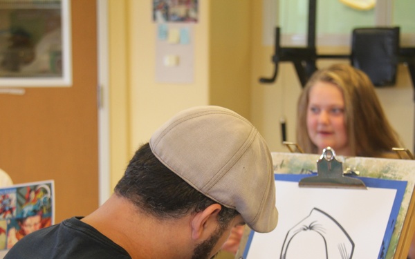 Artist visits Fort McCoy SAC/YC