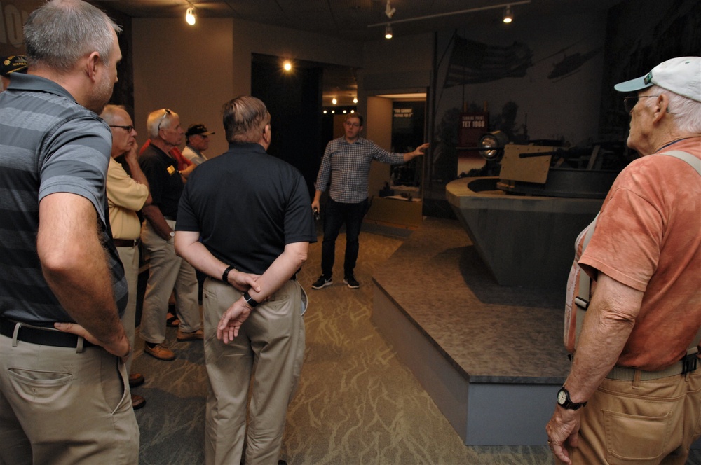 Museum volunteers tour new exhibit spaces