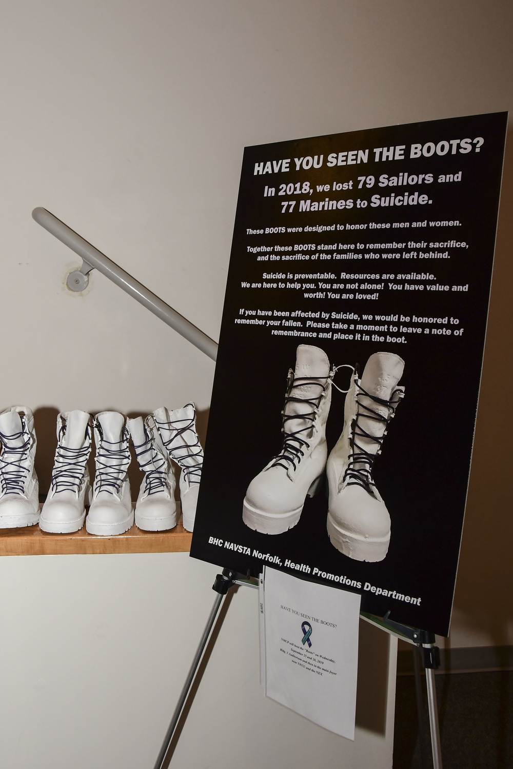The ‘Boots’ Move to NMCP for Suicide Awareness