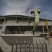 USS George Washington Floods Dry Dock