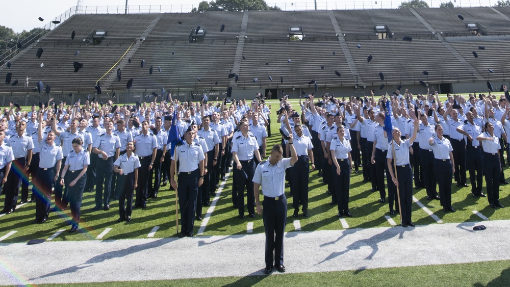 Officer Training School &quot;Godzilla&quot; class graduation