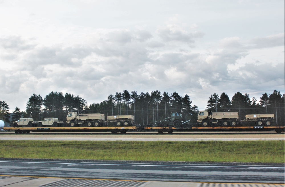 September 2019 Rail Movement at Fort McCoy