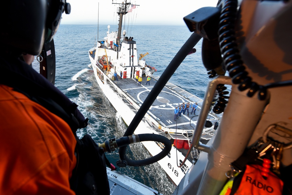 Coast Guard Cutter Active patrols the waters off Oregon