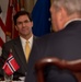 U.S. Defense Secretary host Norwegian Defense Minister