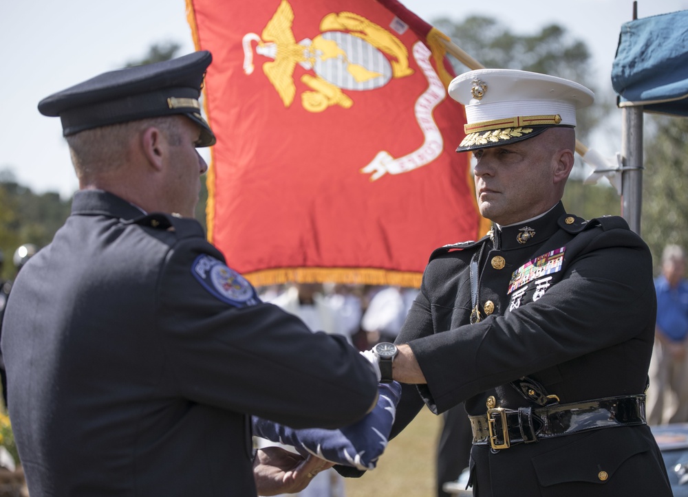 Marine Corps' support at the funeral service of Captain Vincent Liberto Jr.