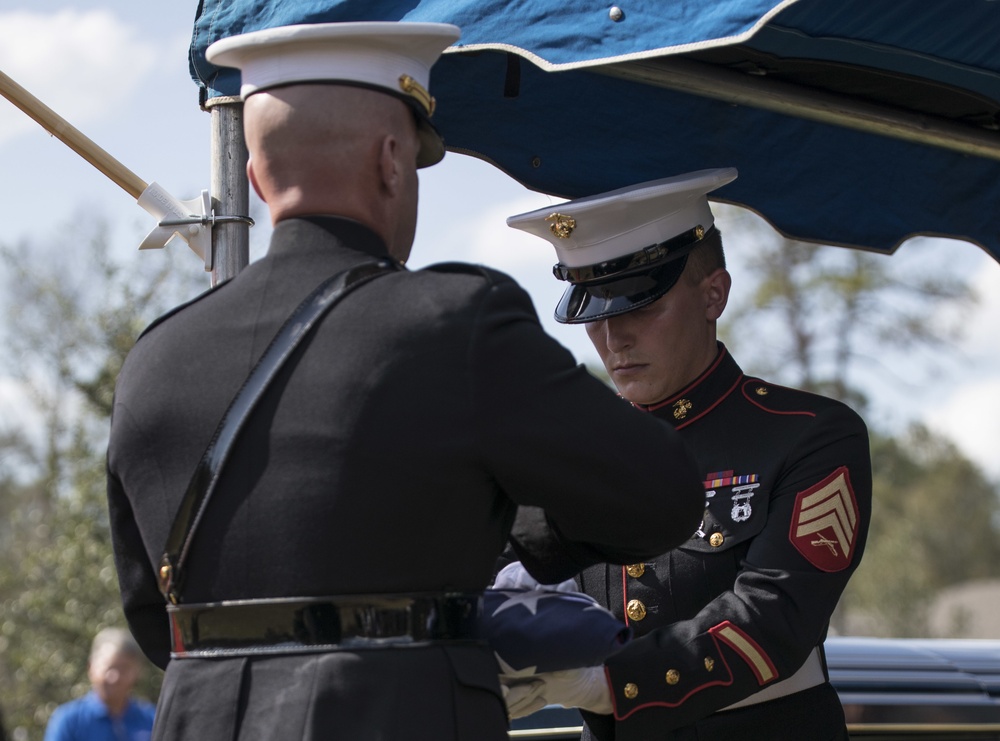 Marine Corps' support at the funeral service of Vincent Liberto Jr.
