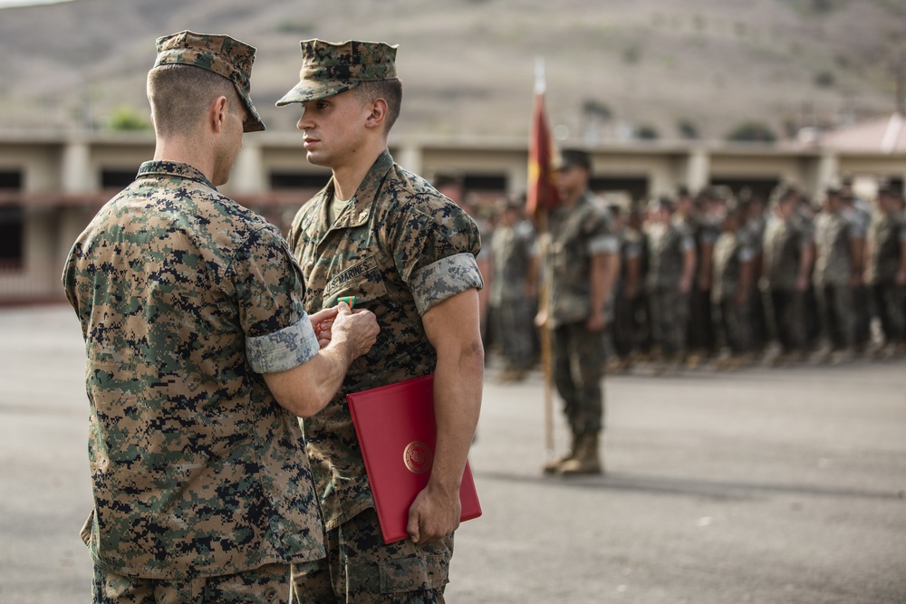 Cpl. Alfaro Receives NAM during his promotion