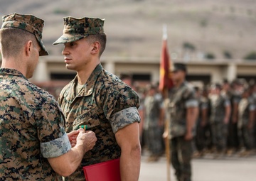 Cpl. Alfaro Receives NAM during his promotion