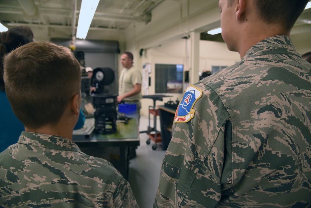 173rd Fighter Wing hosts tour for local Civil Air Patrol Cadets