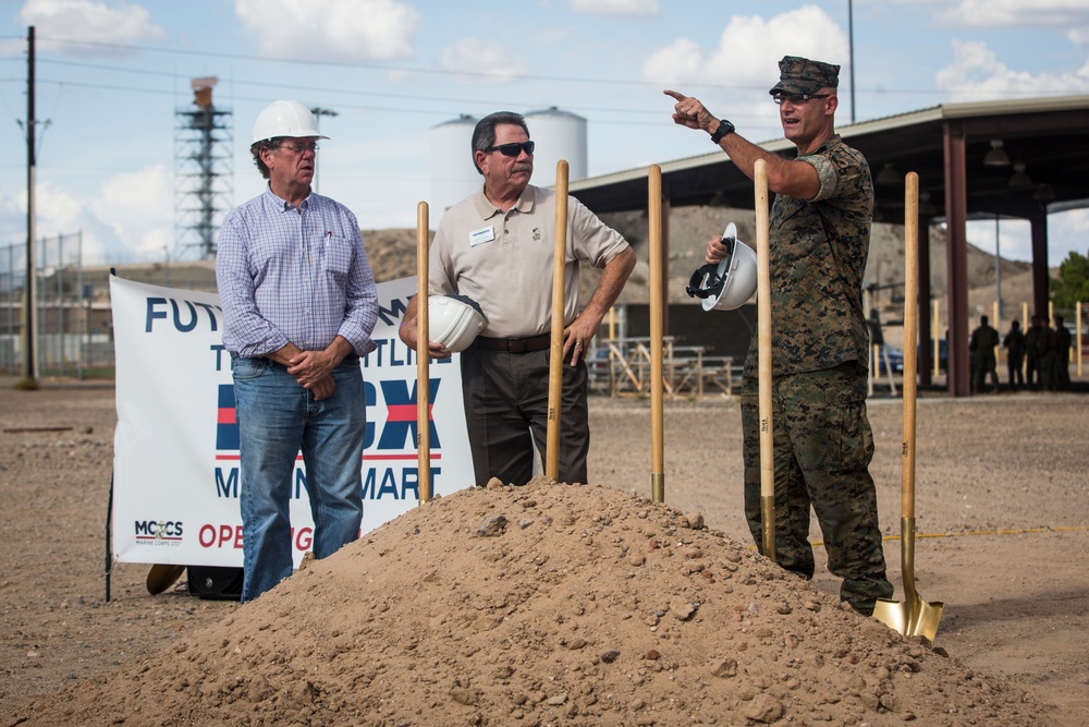 MCAS Yuma Groundbreaking Ceremony for Construction of Flightline Marine Mart