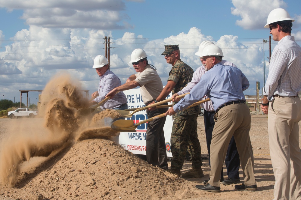 MCAS Yuma Groundbreaking Ceremony for Construction of Flightline Marine Mart