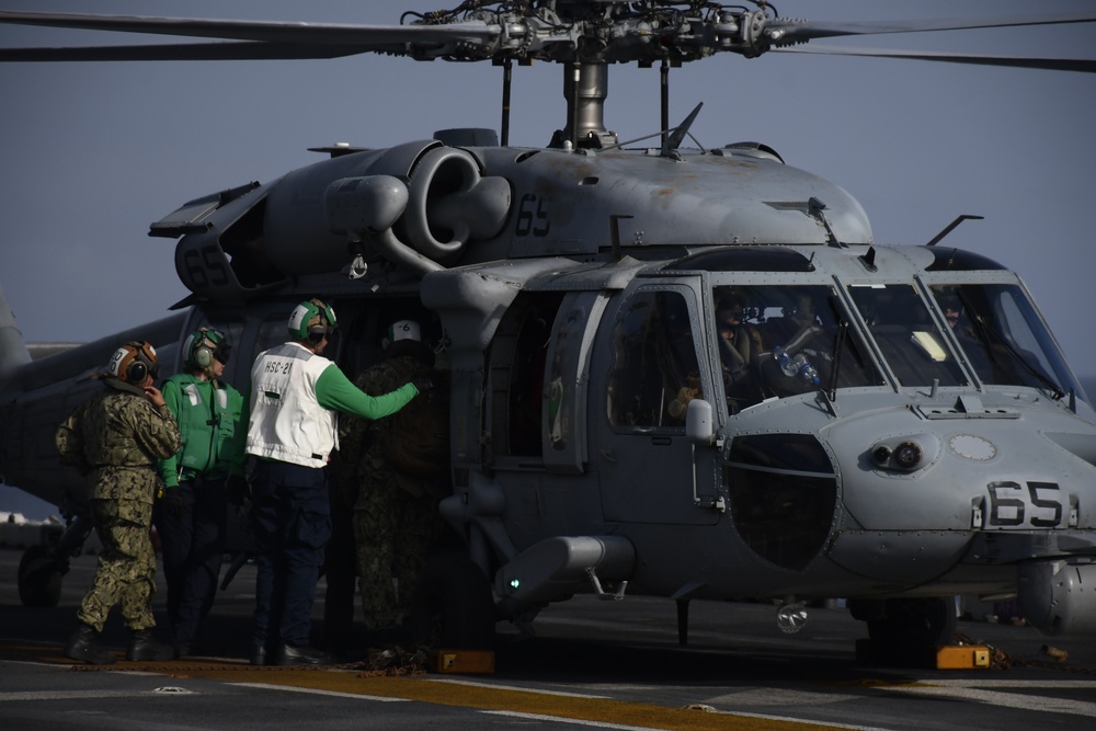 USS WASP (LHD 1) OPERATIONS AT SEA