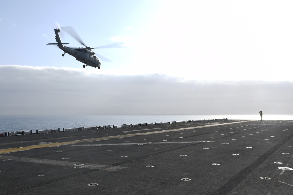 USS WASP (LHD 1) OPERATIONS AT SEA