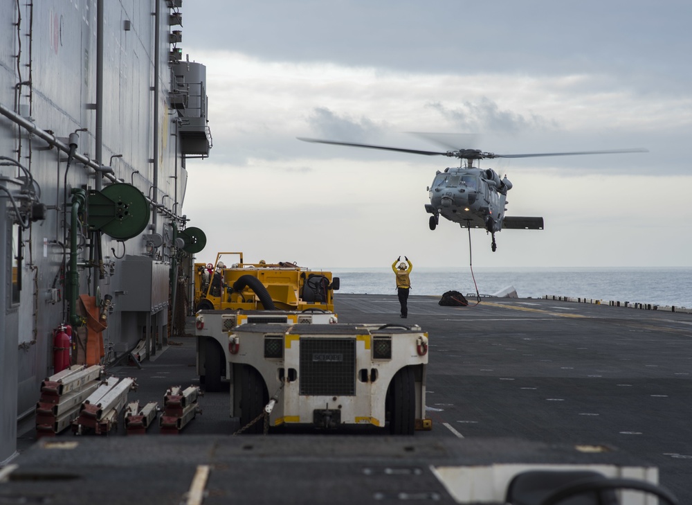 USS WASP (LHD 1) OPERATIONS AT SEA