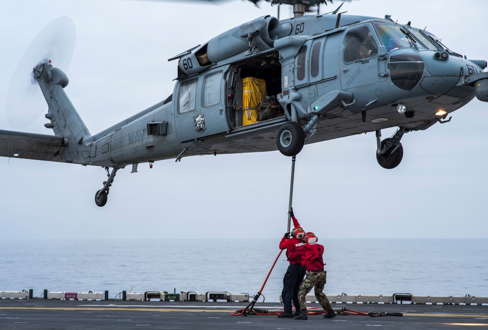 USS WASP (LHD 1) OPERATIONS AT SEA