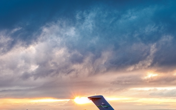 Low Clouds Part as Day Breaks