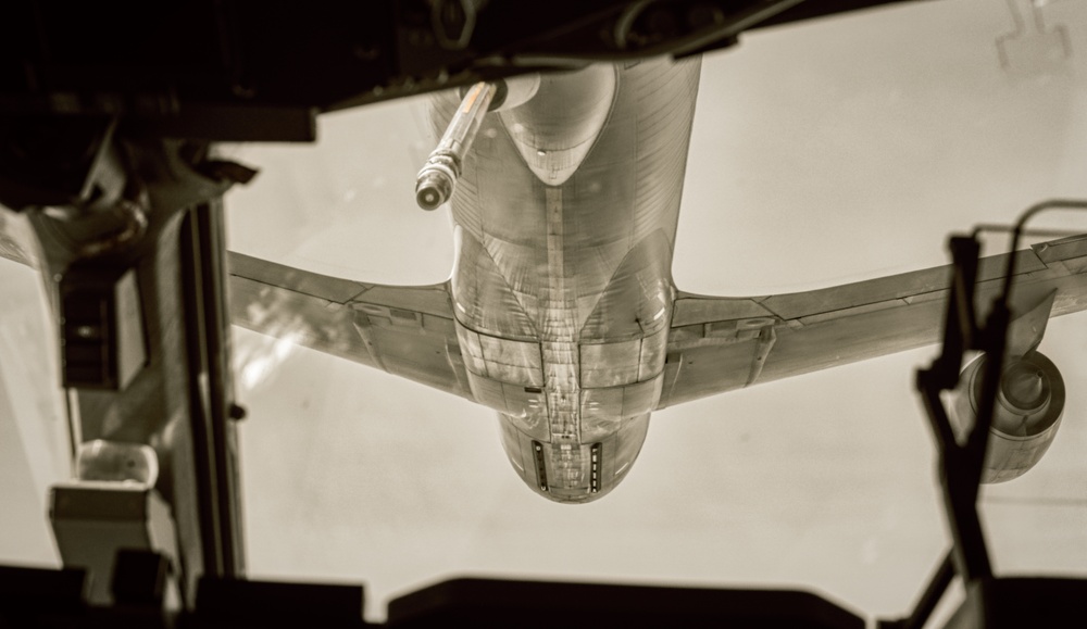KC-135 Boom Reaches for C-17