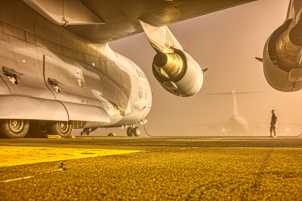 Fog Thickens at McChord AFB