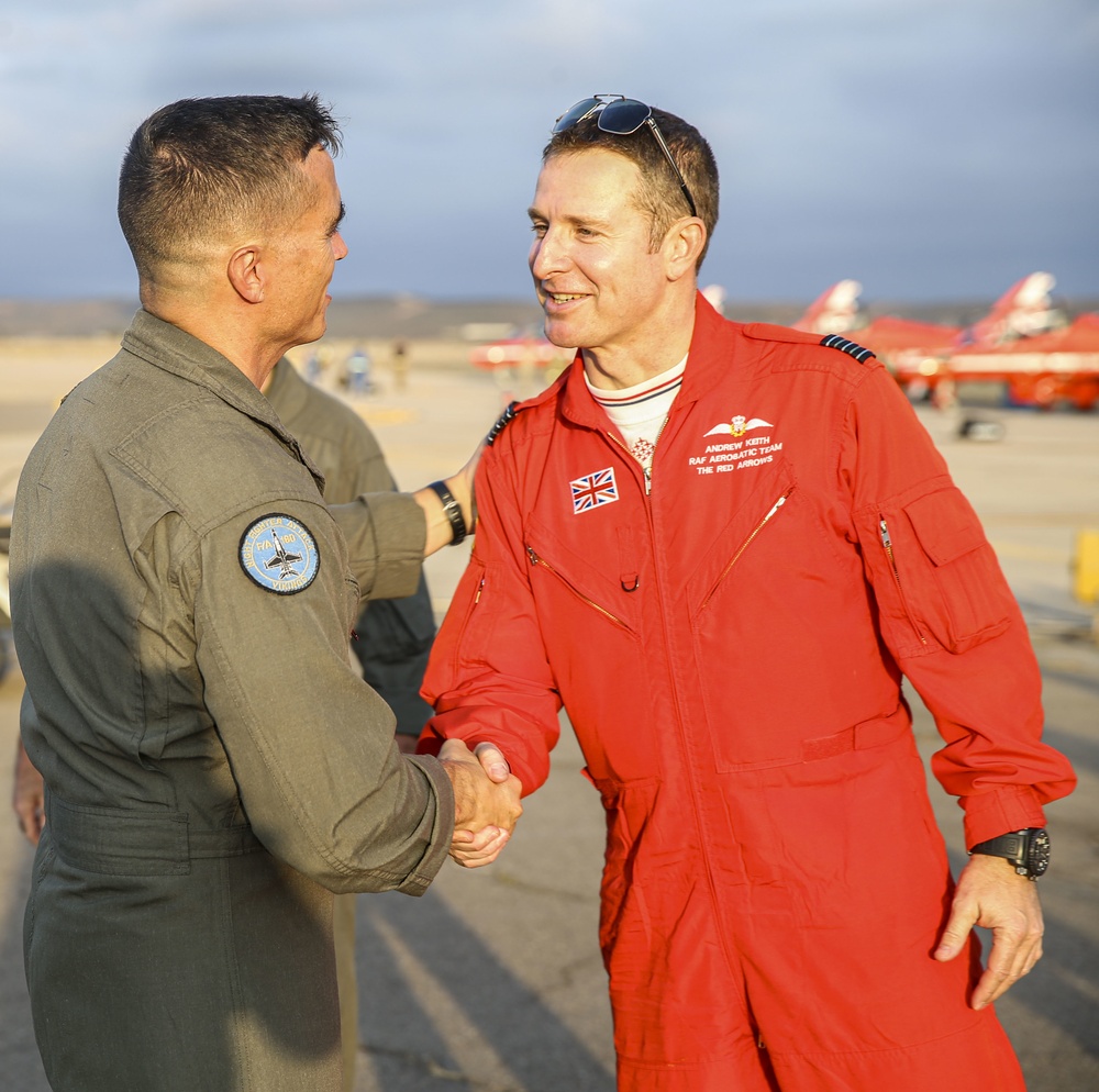 2019 MCAS Miramar Air Show: RAF Red Arrows Arrive